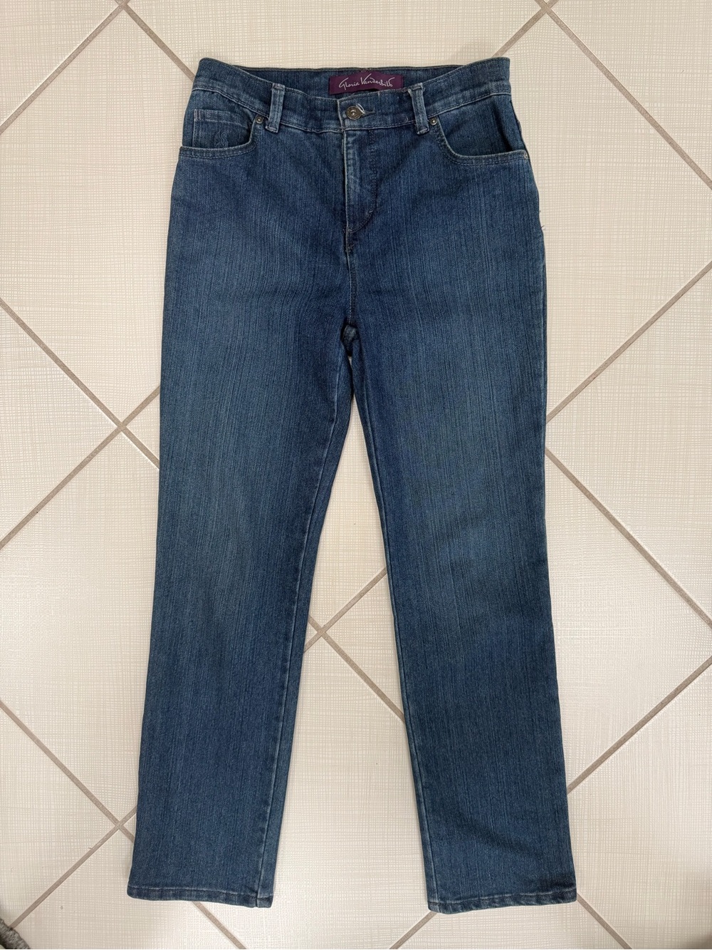 Gloria Vanderbilt Amanda Mid-Blue Denim Jeans